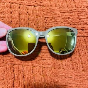 Volcom Garden Sunglasses with Brown Frame and Yellow Lenses